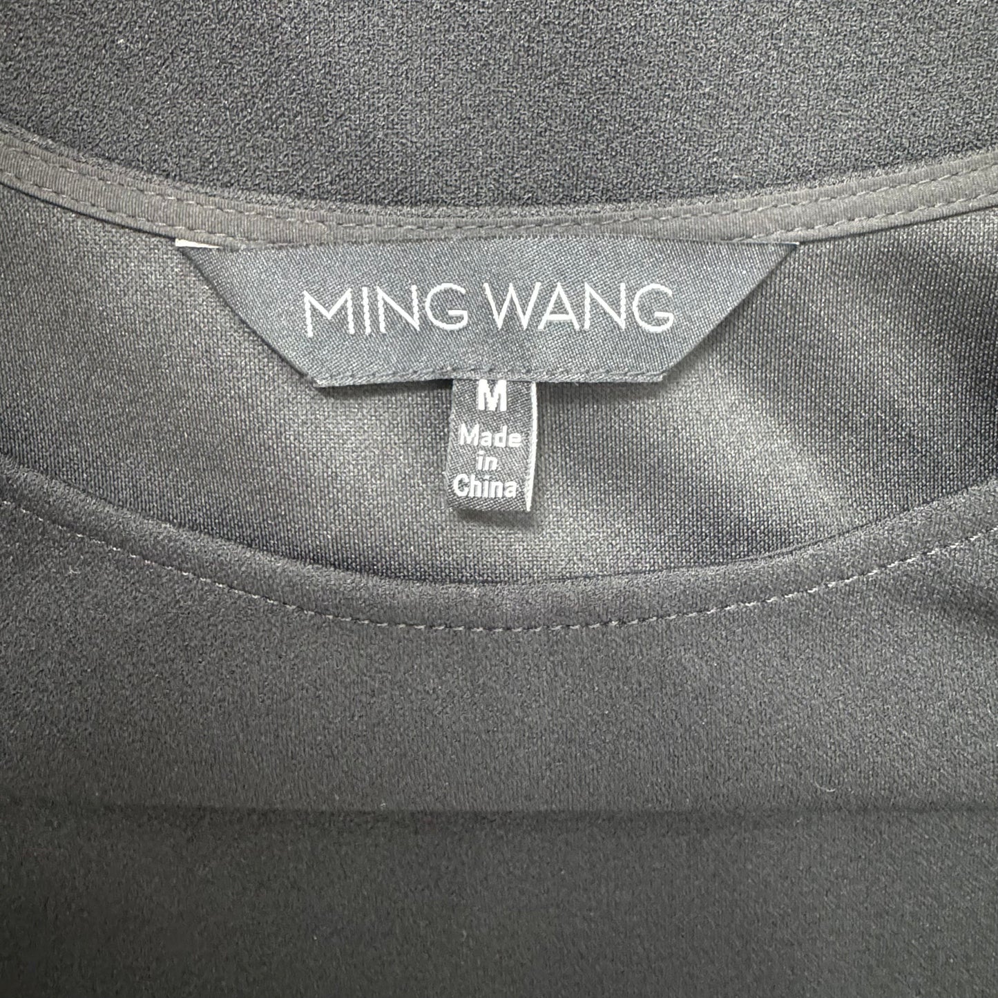 Top Short Sleeve By Ming Wang In Black, Size: M