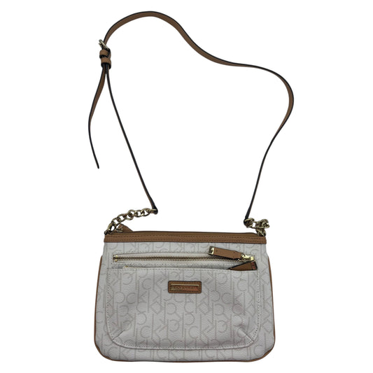 Crossbody By Calvin Klein In Cream, Size:Medium