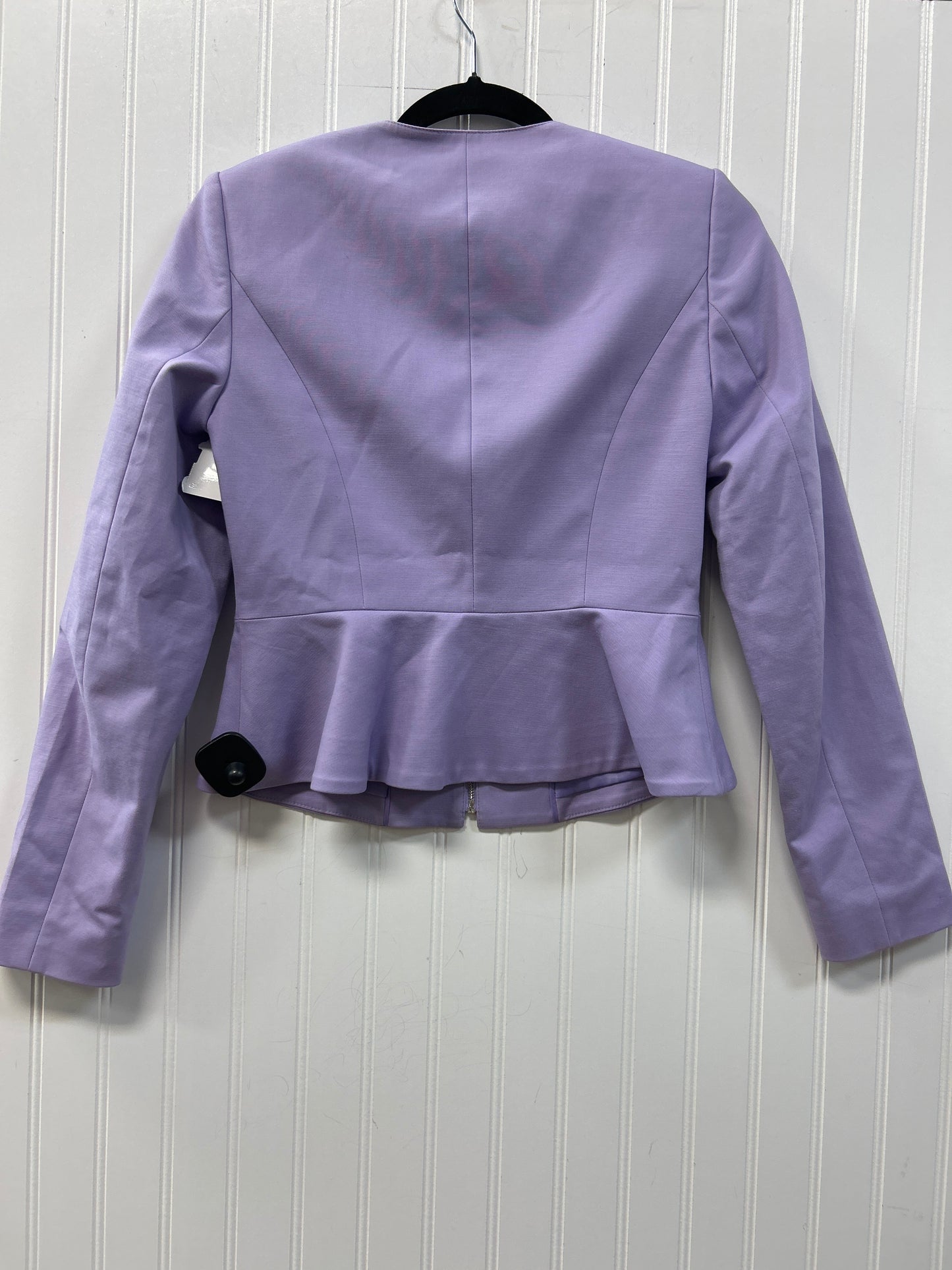 Blazer By Calvin Klein In Purple, Size:4