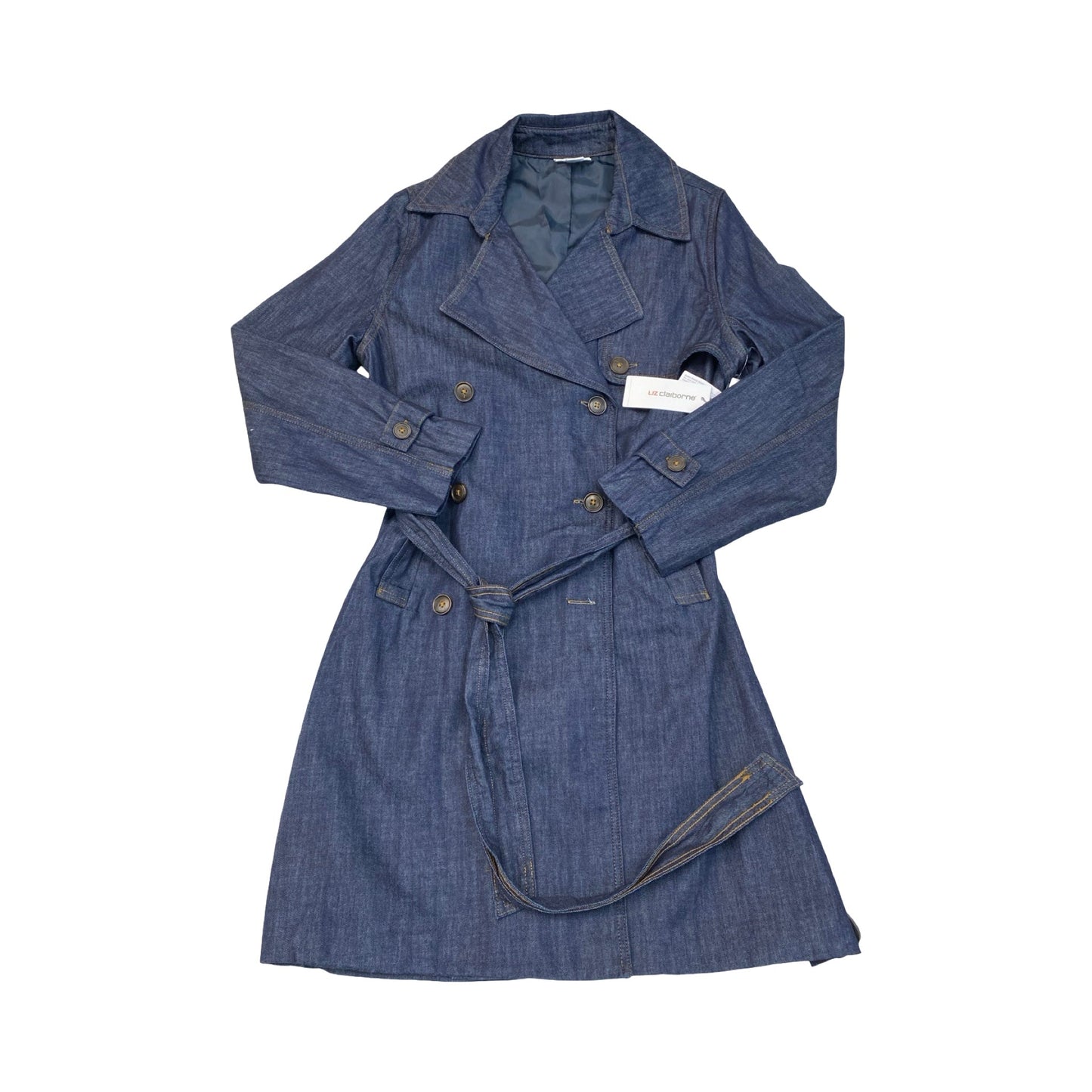 Jacket Denim By Liz Claiborne In Blue Denim, Size:M