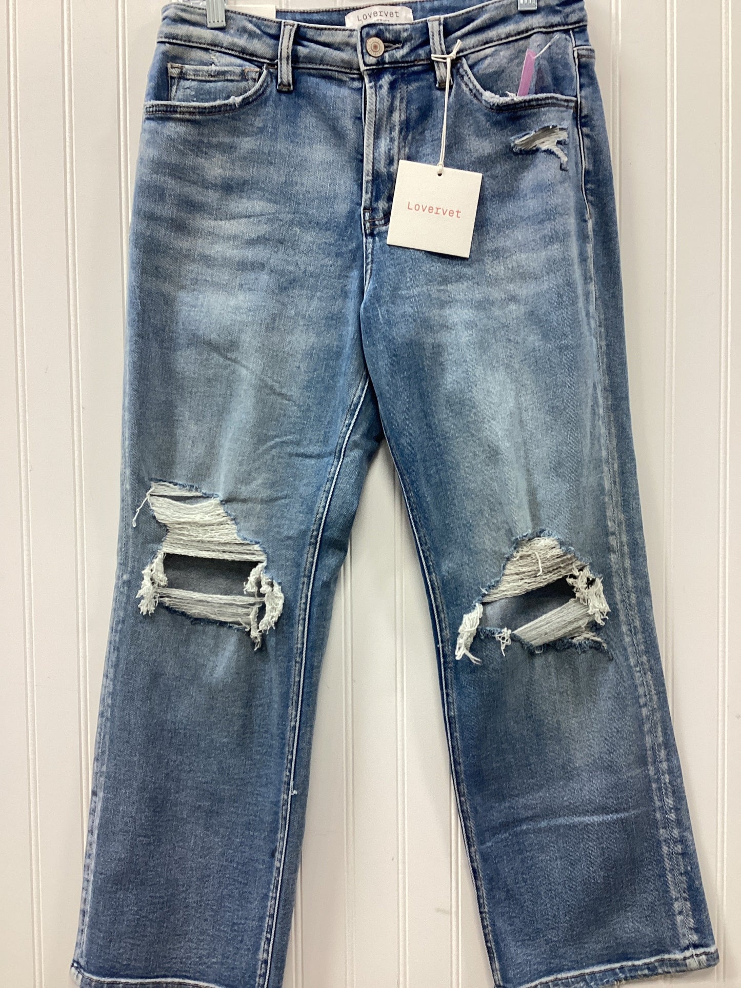 Jeans Straight By Vervet In Blue Denim, Size:6