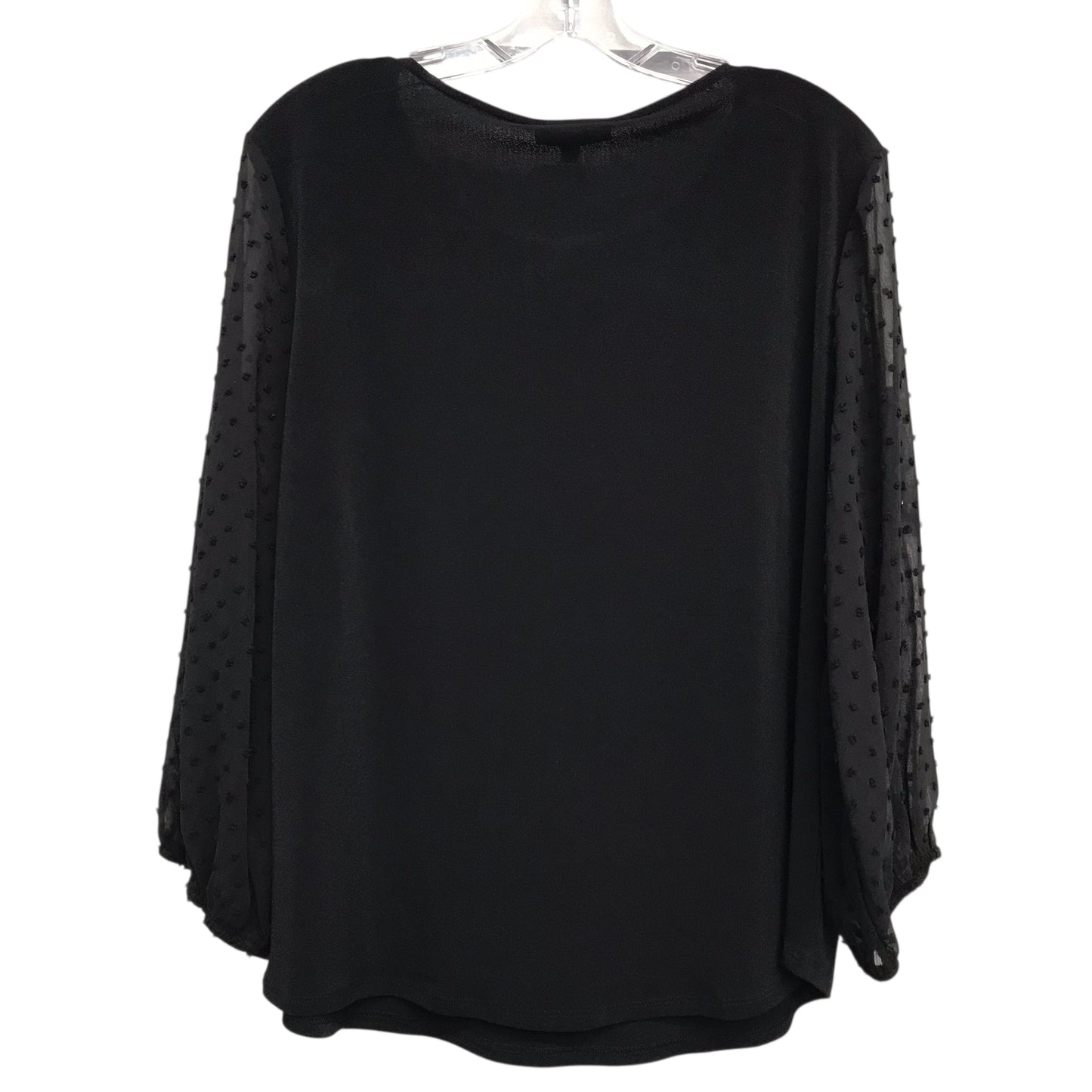 Top Ls By Adrianna Papell In Black, Size:Xl
