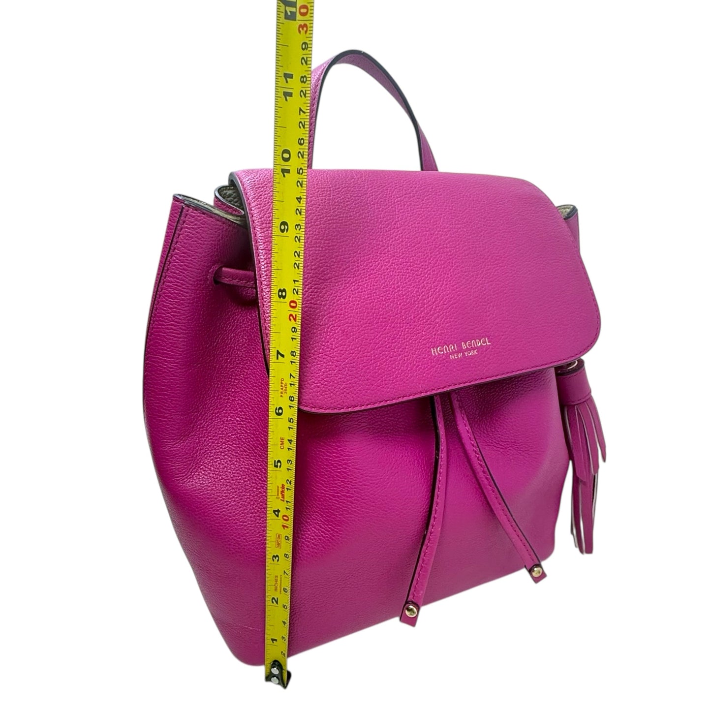 Worth Avenue Leather Backpack By Henri Bendel, Size: Medium