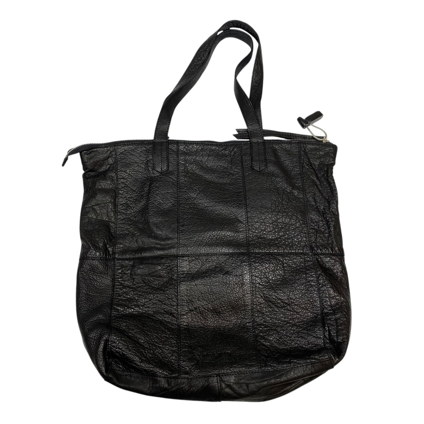 Handbag Leather By Day & Mood In Black, Size:Medium