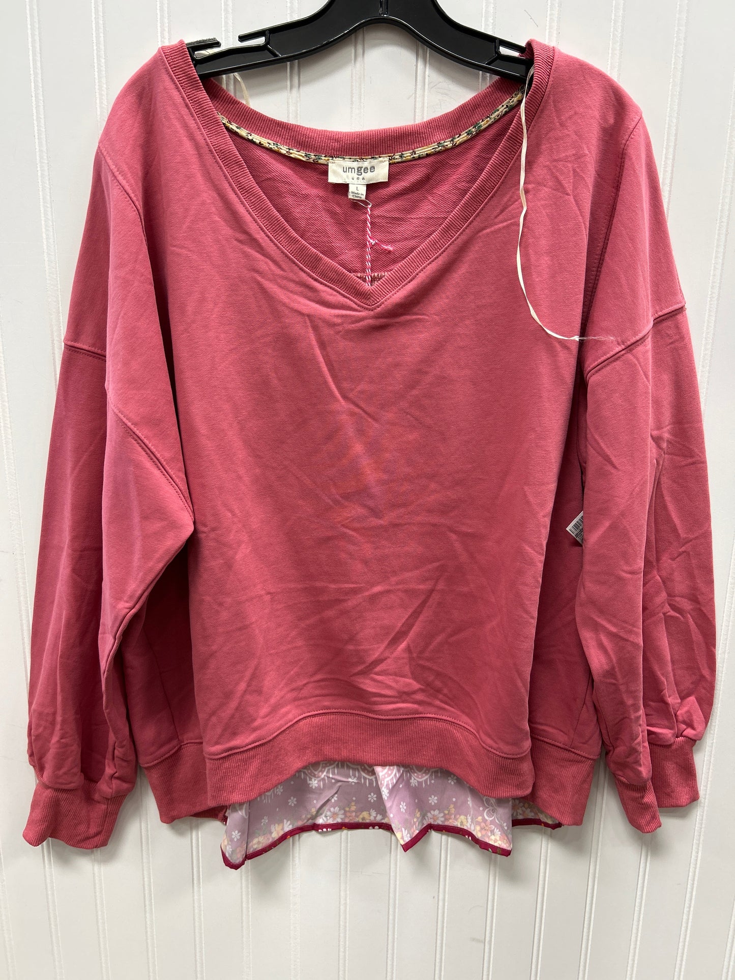 Top Ls By Umgee In Pink, Size:L