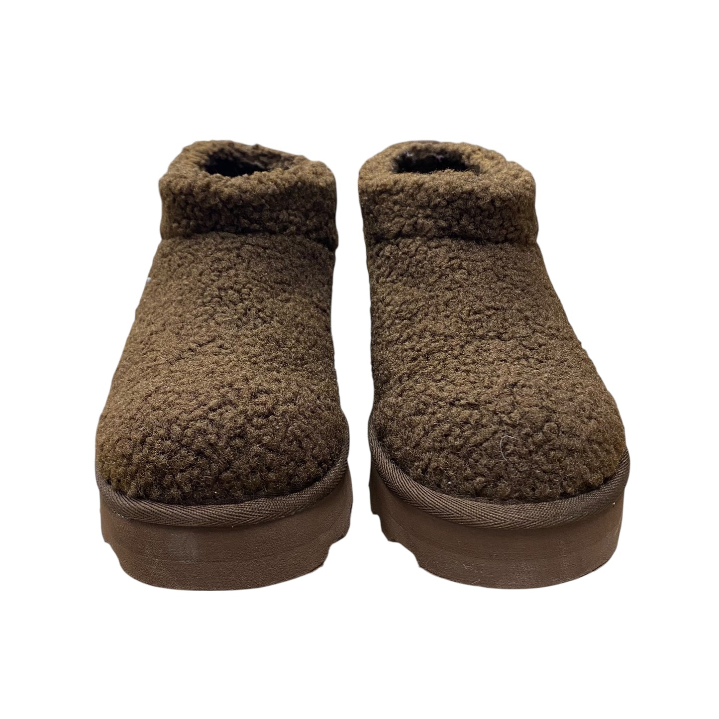 Boots Ankle Flats By Bearpaw In Brown, Size:8