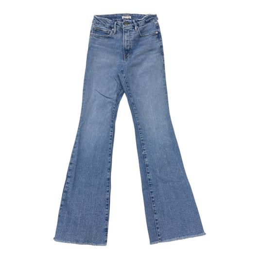 Jeans Flared By Good American In Blue, Size:4L