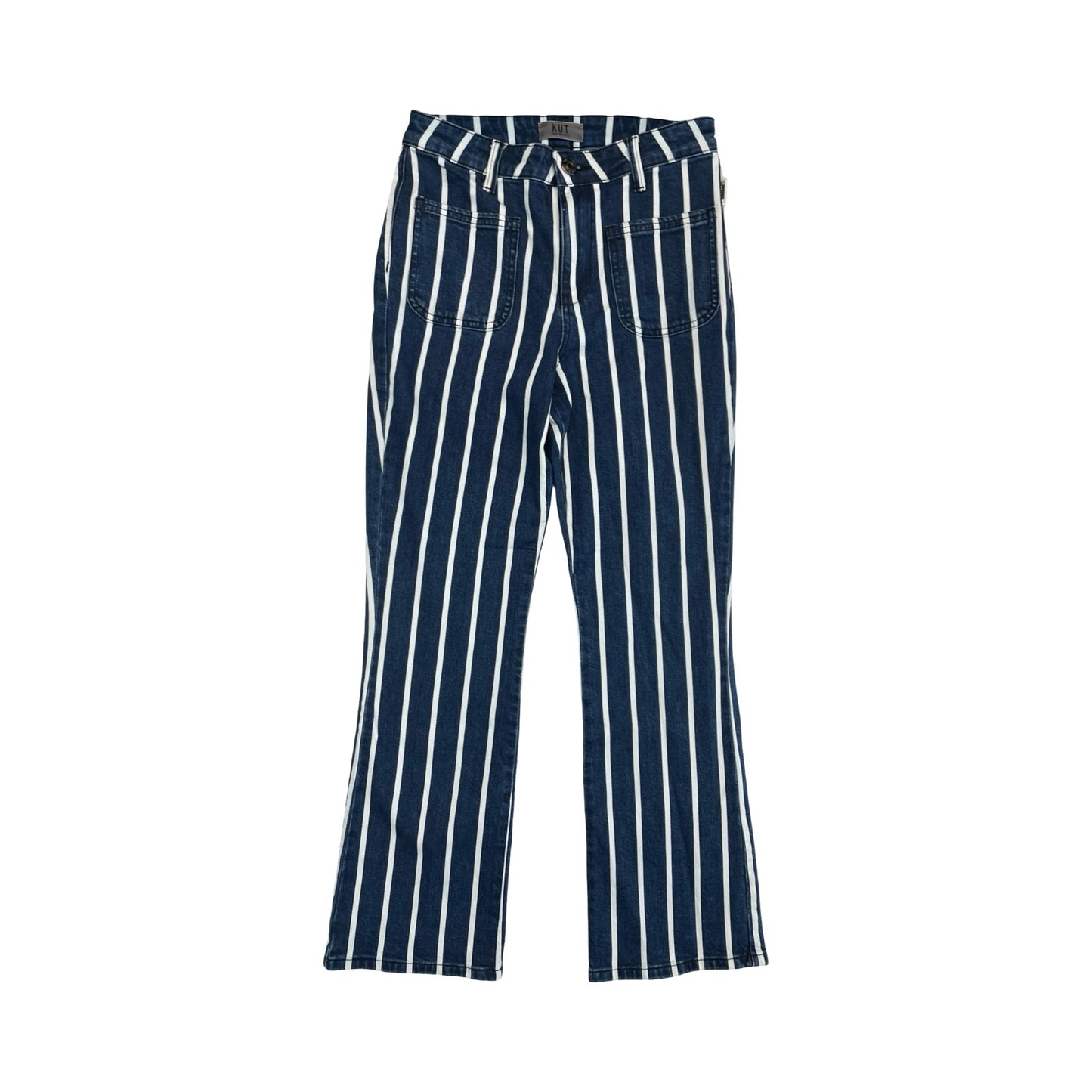 Jeans Straight By Kut In Striped Pattern, Size:0