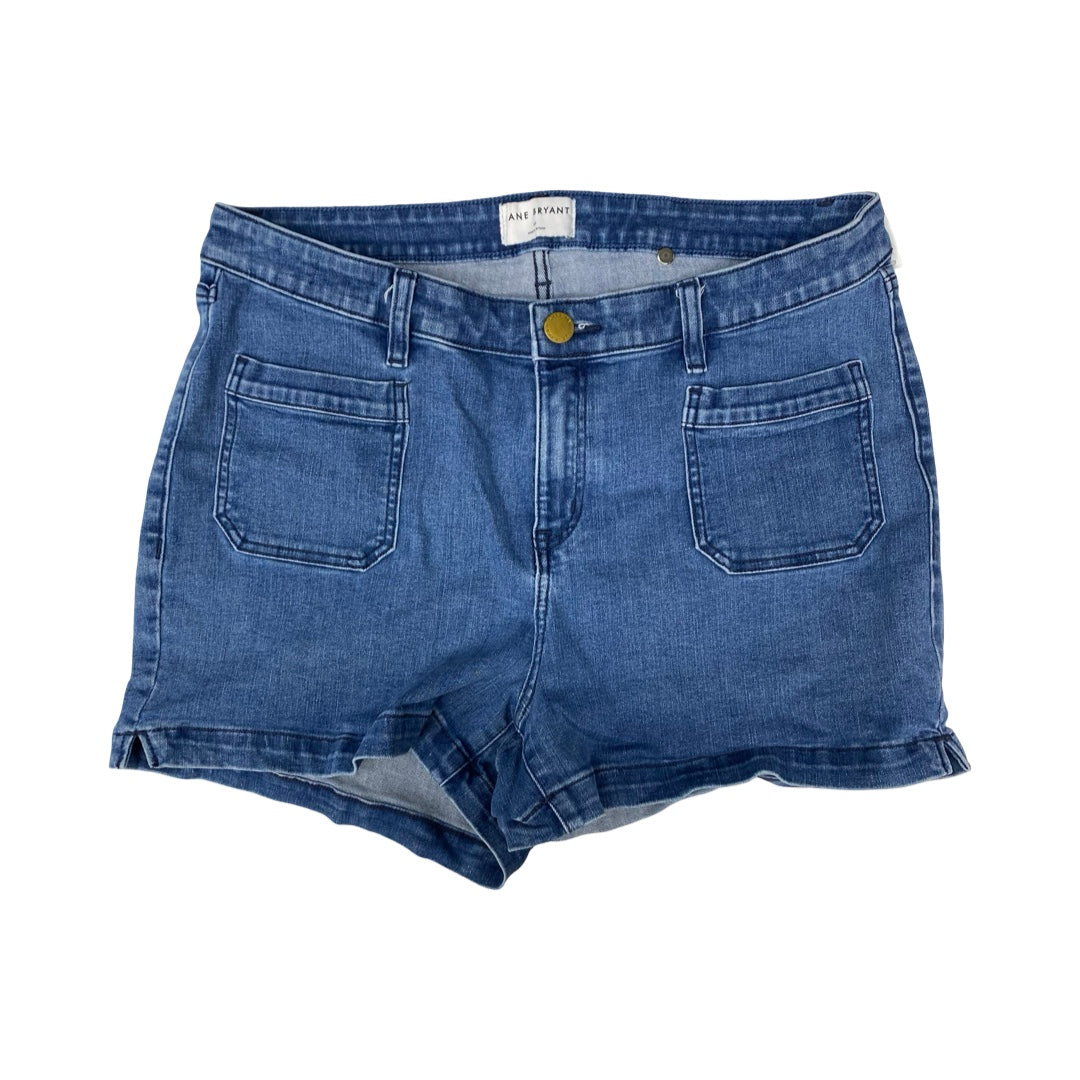 Shorts By Lane Bryant In Blue Denim, Size:16