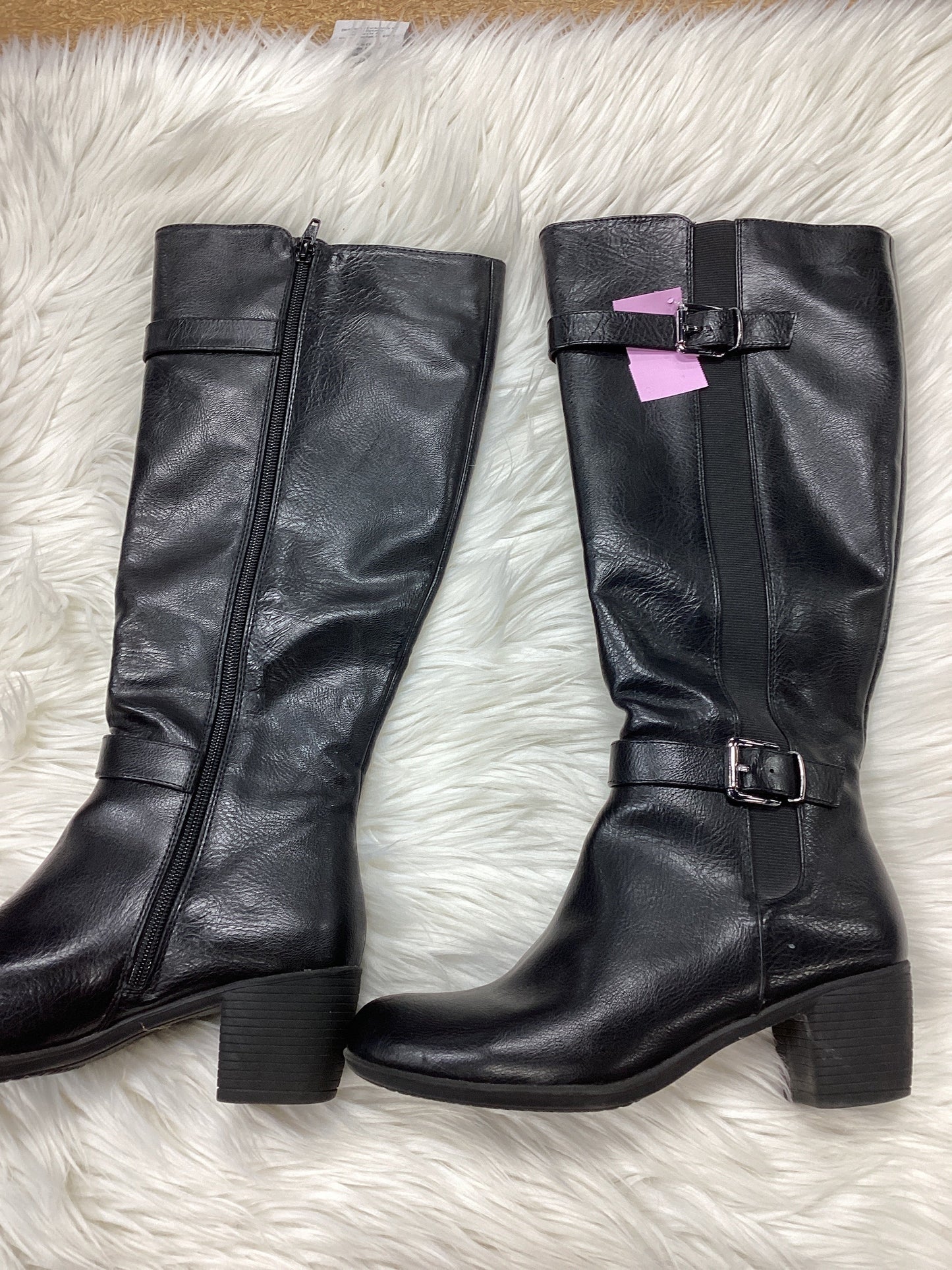 Boots Ankle Heels By Croft And Barrow In Black, Size:7.5