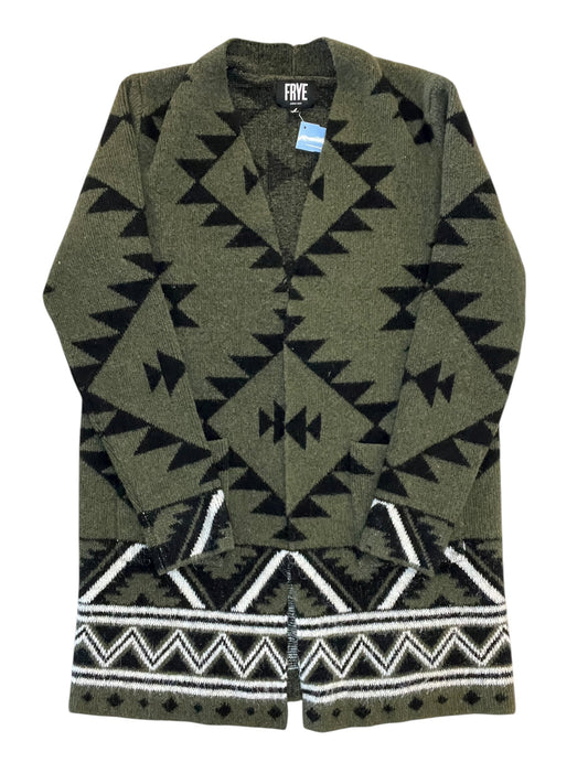 Cardigan Designer By Frye In Green, Size:S