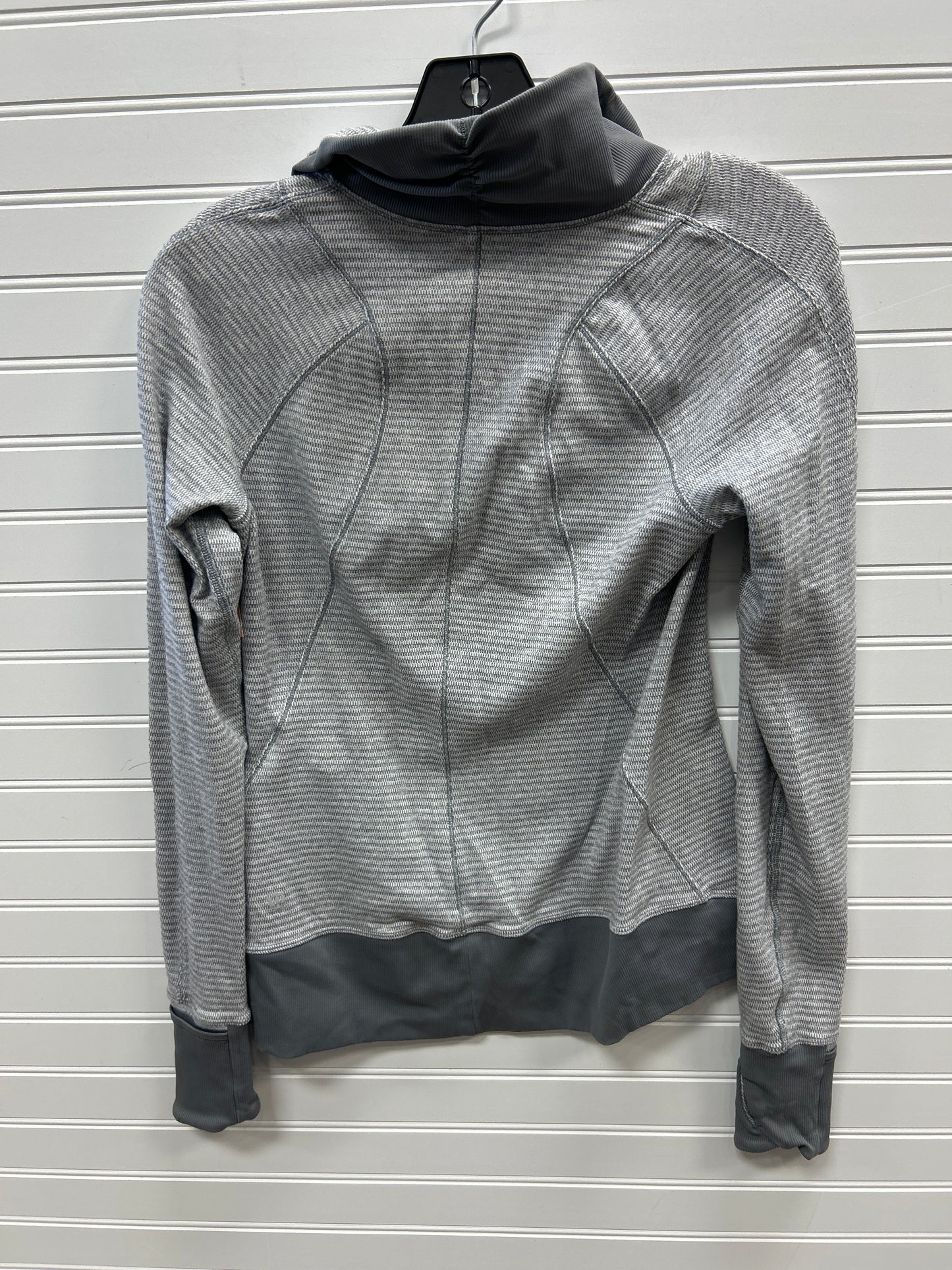Athletic Top Ls Hoodie By Lululemon In Grey, Size:S