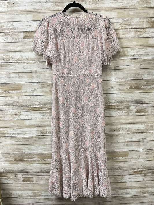 Dress Party Midi By Shoshanna In Pink, Size:0