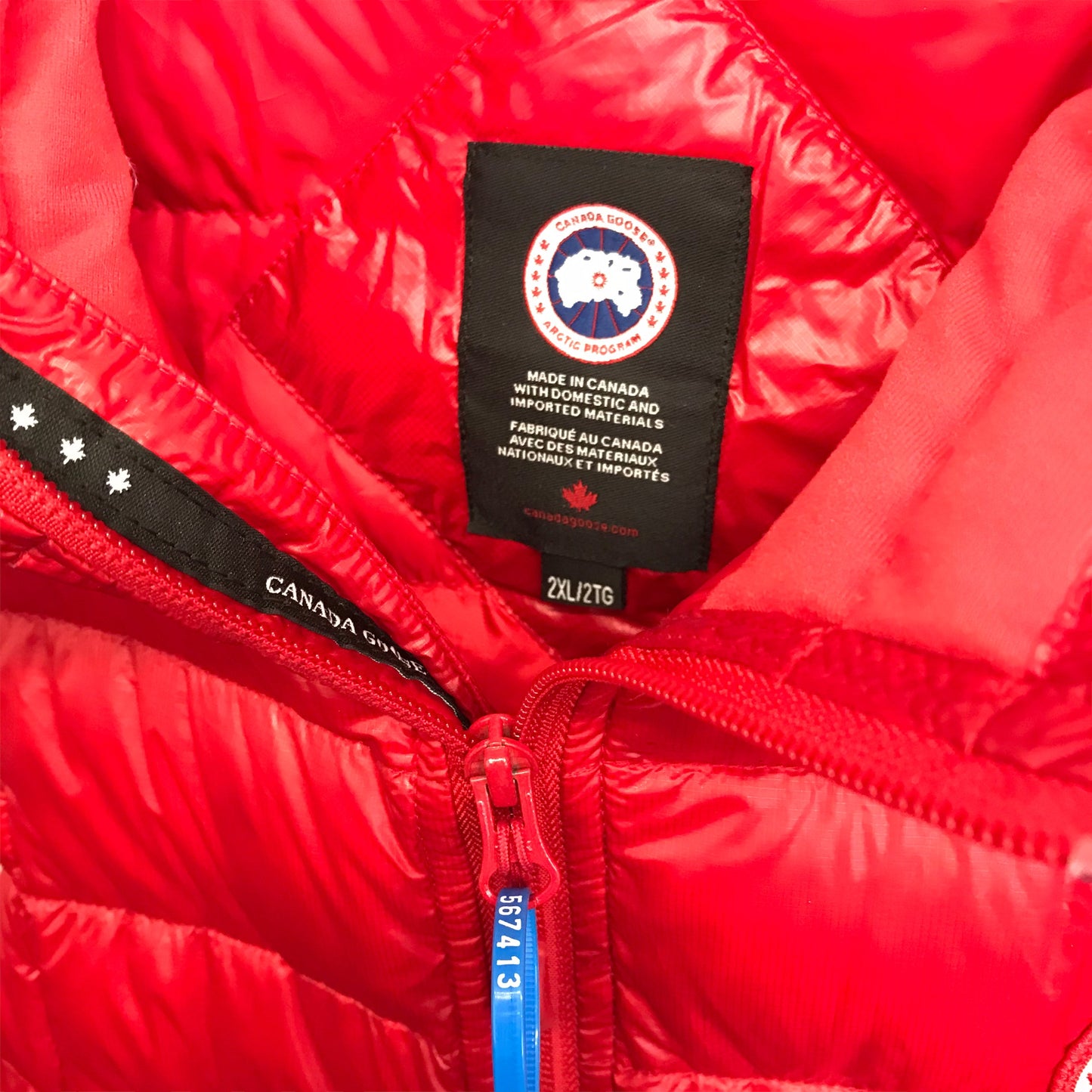 Vest Luxury Designer By Canada Goose In Red, Size:2X