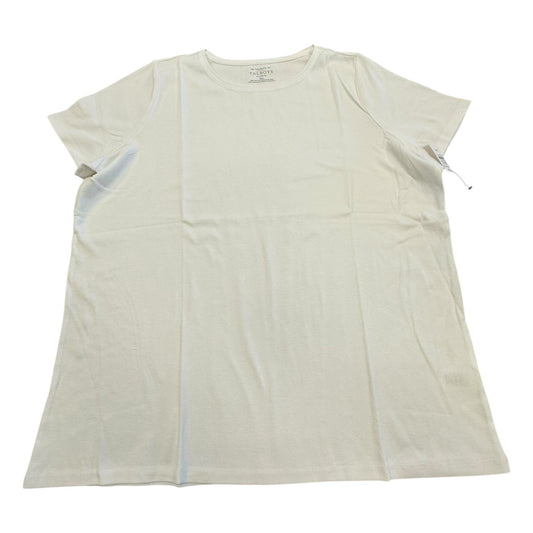Top Ss Basic By Talbots In White, Size:2X