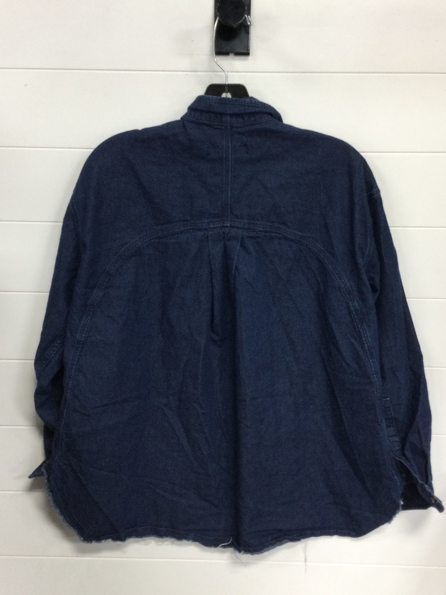 Top Ls Designer By All Saints In Blue Denim, Size:S