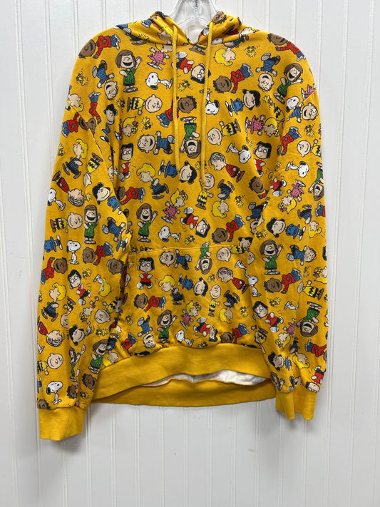 Sweatshirt Hoodie By Clothes Mentor In Yellow, Size:L