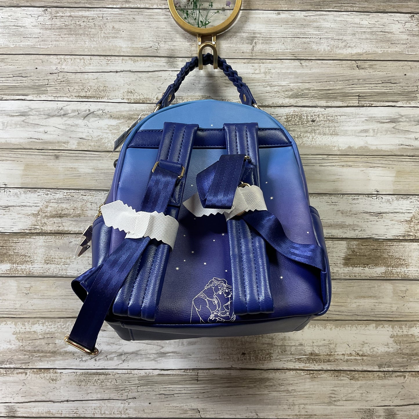 Backpack Leather By Disney Store In Blue, Size:Medium