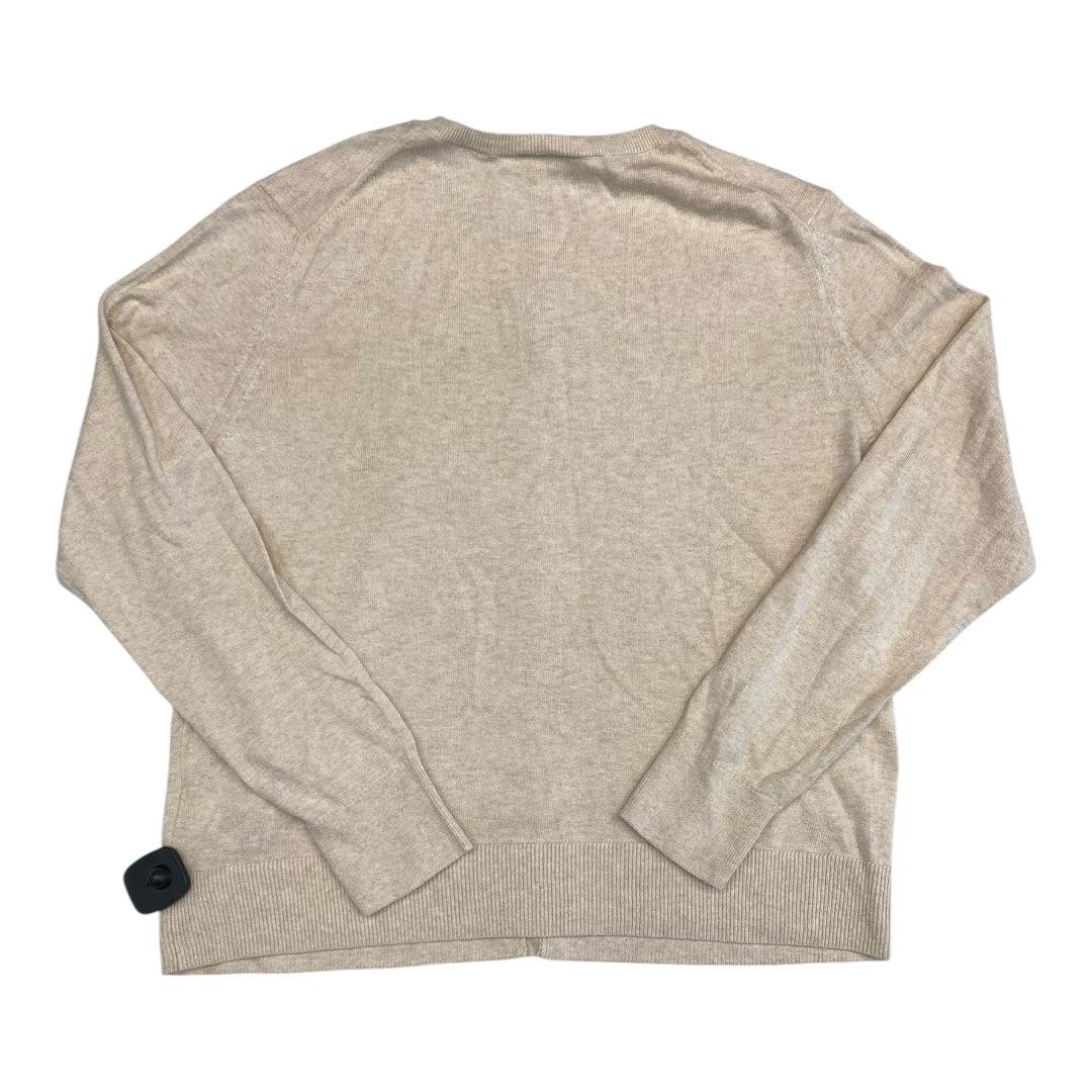 Sweater Cardigan By Gap In Tan, Size:Xl