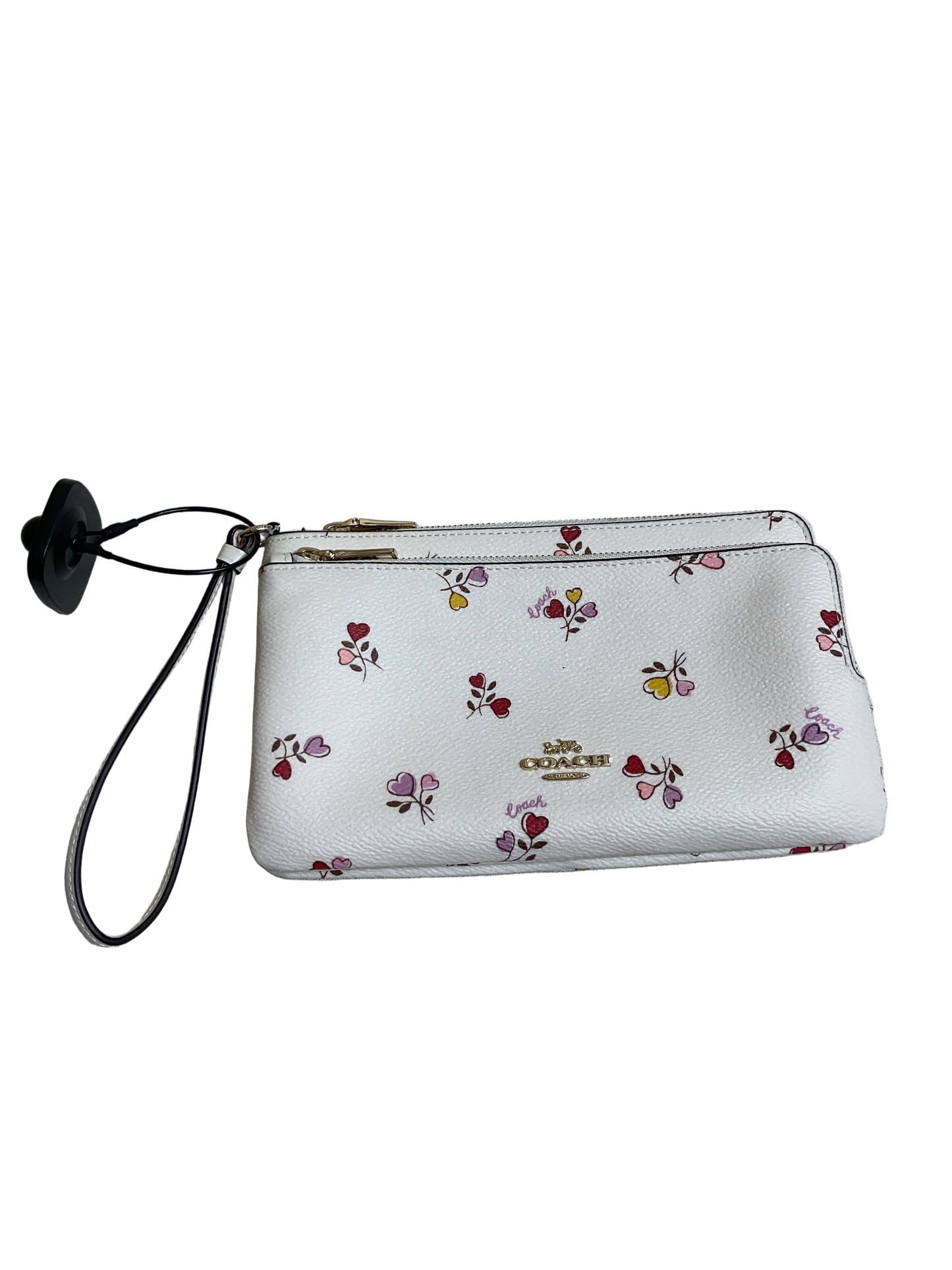 Wristlet Designer By Coach In Floral Print, Size:Large