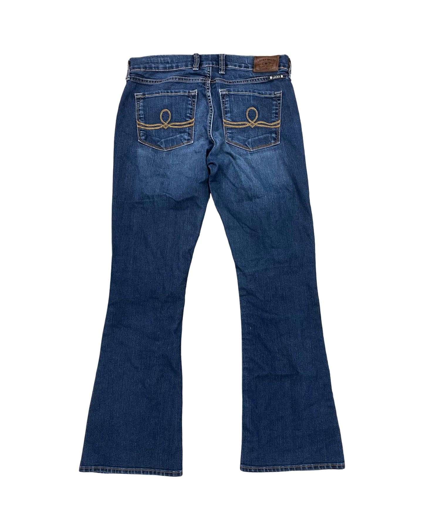 Jeans Boot Cut By Lucky Brand In Blue Denim, Size:4
