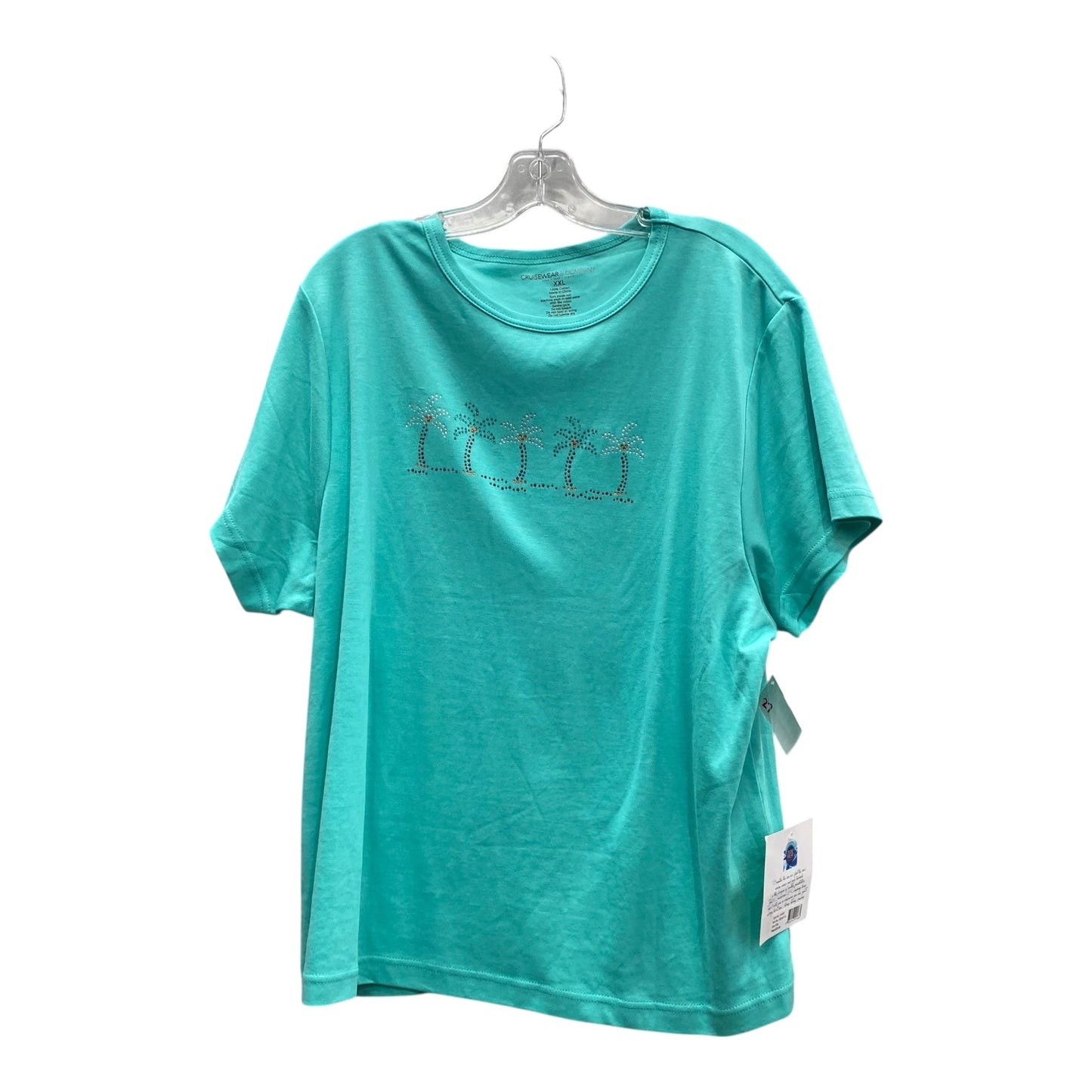 Top Ss By Cruisewear & company  In Green, Size:1X