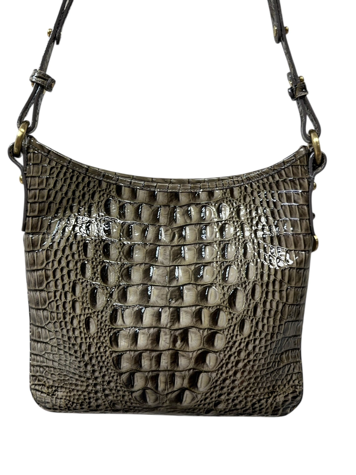 Crossbody Designer By Brahmin In Green, Size:Medium