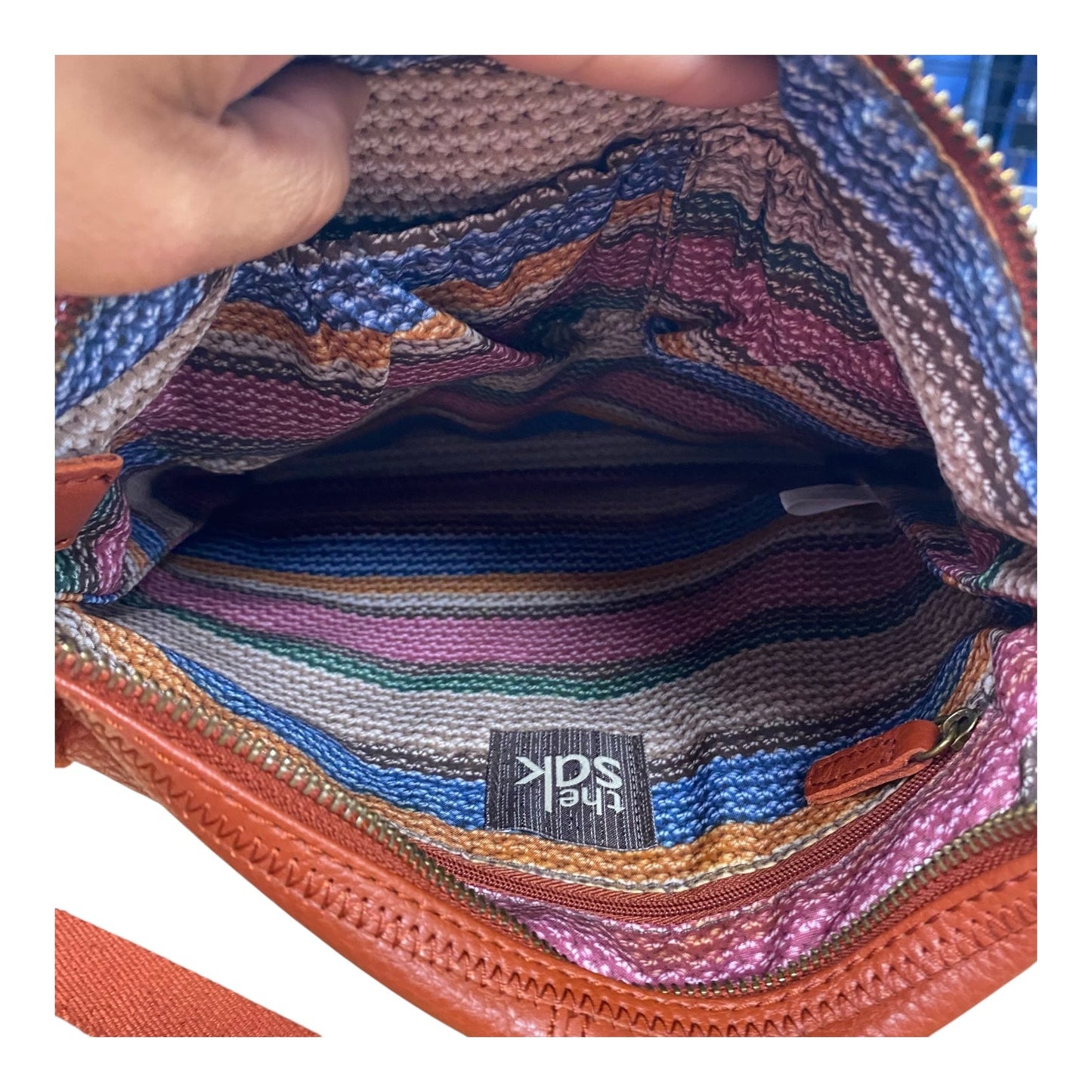 Crossbody Leather By The Sak In Orange, Size:Medium