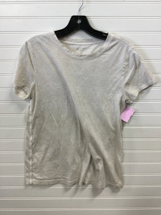Athletic Top Ss By Athleta In Cream, Size:M
