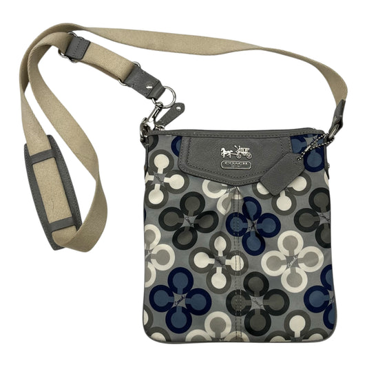 Crossbody Designer By Coach In Grey, Size:Small