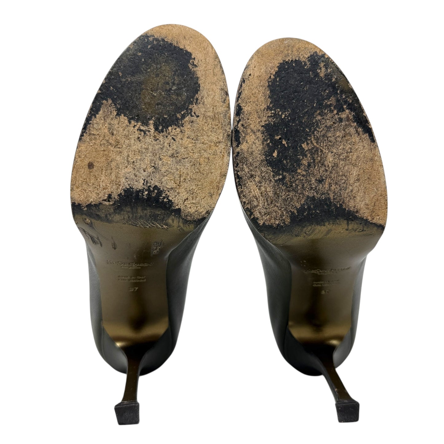 Tribtoo Platform Stiletto Pumps Luxury Designer By Yves Saint Laurent In Green, Size: 7