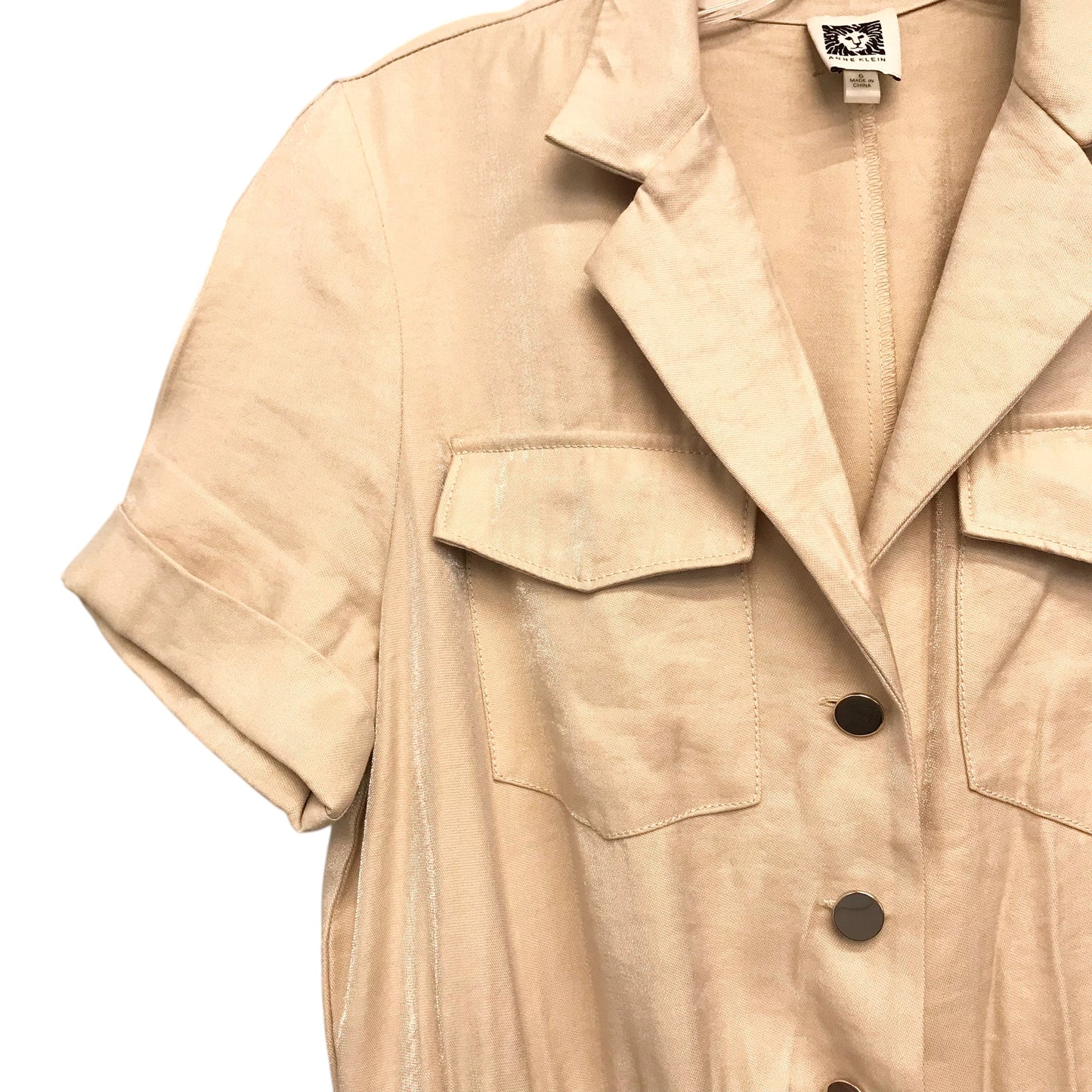 Dress Casual Maxi By Anne Klein In Tan, Size:S