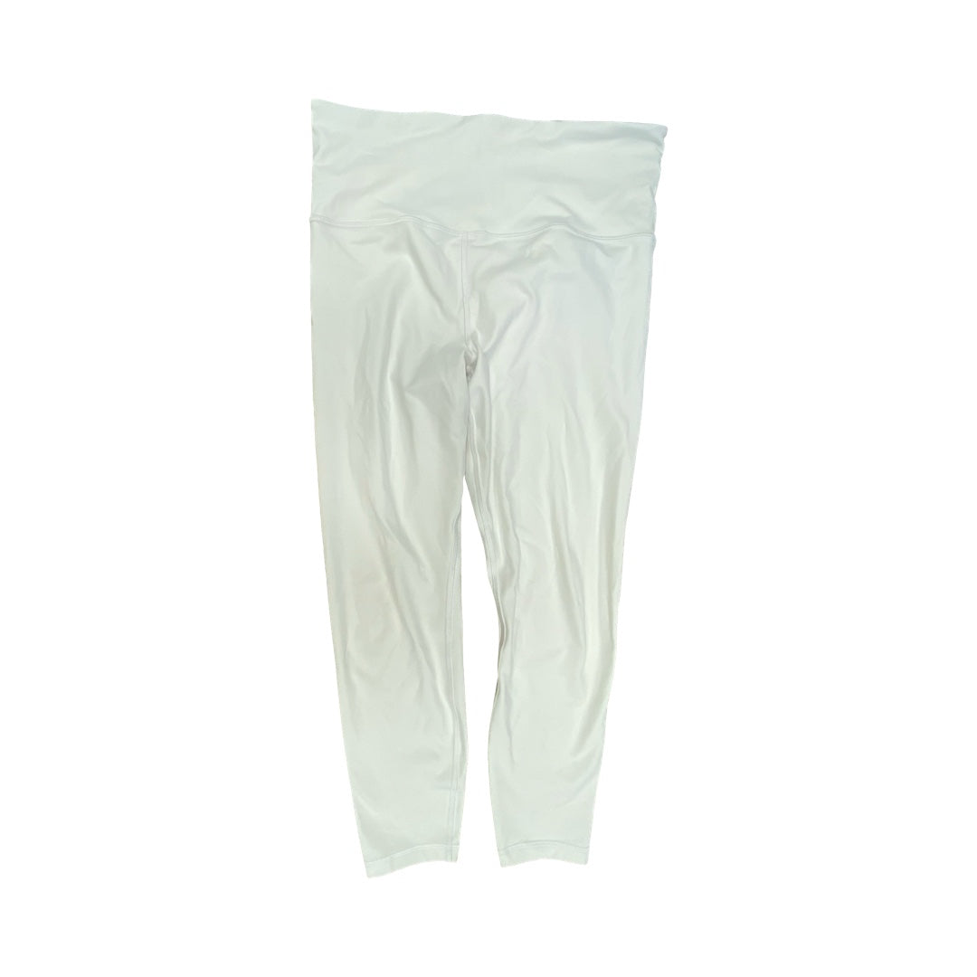 Athletic Leggings By Athleta In White, Size:M
