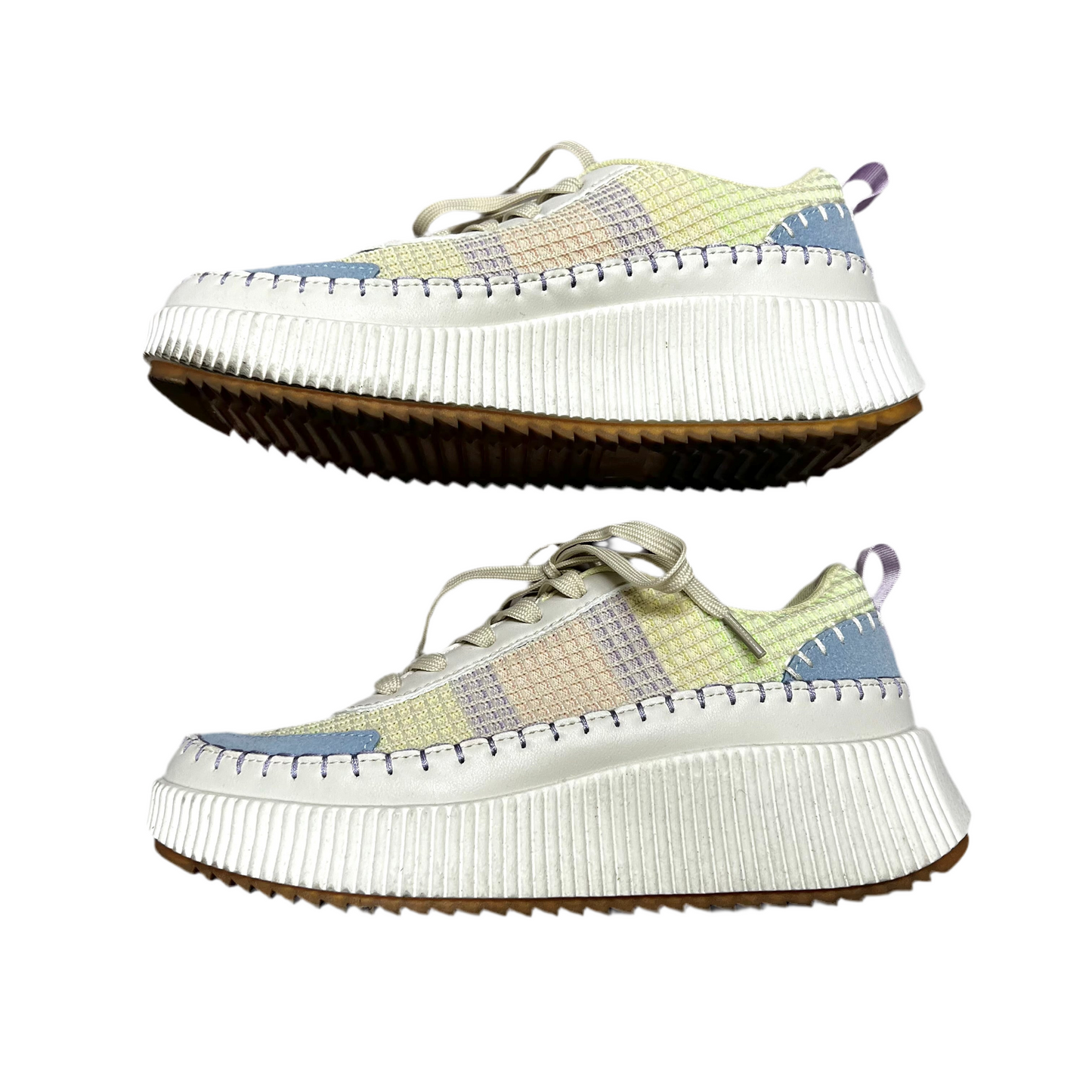 Shoes Sneakers By Nicole Miller In Blue & White, Size: 7.5