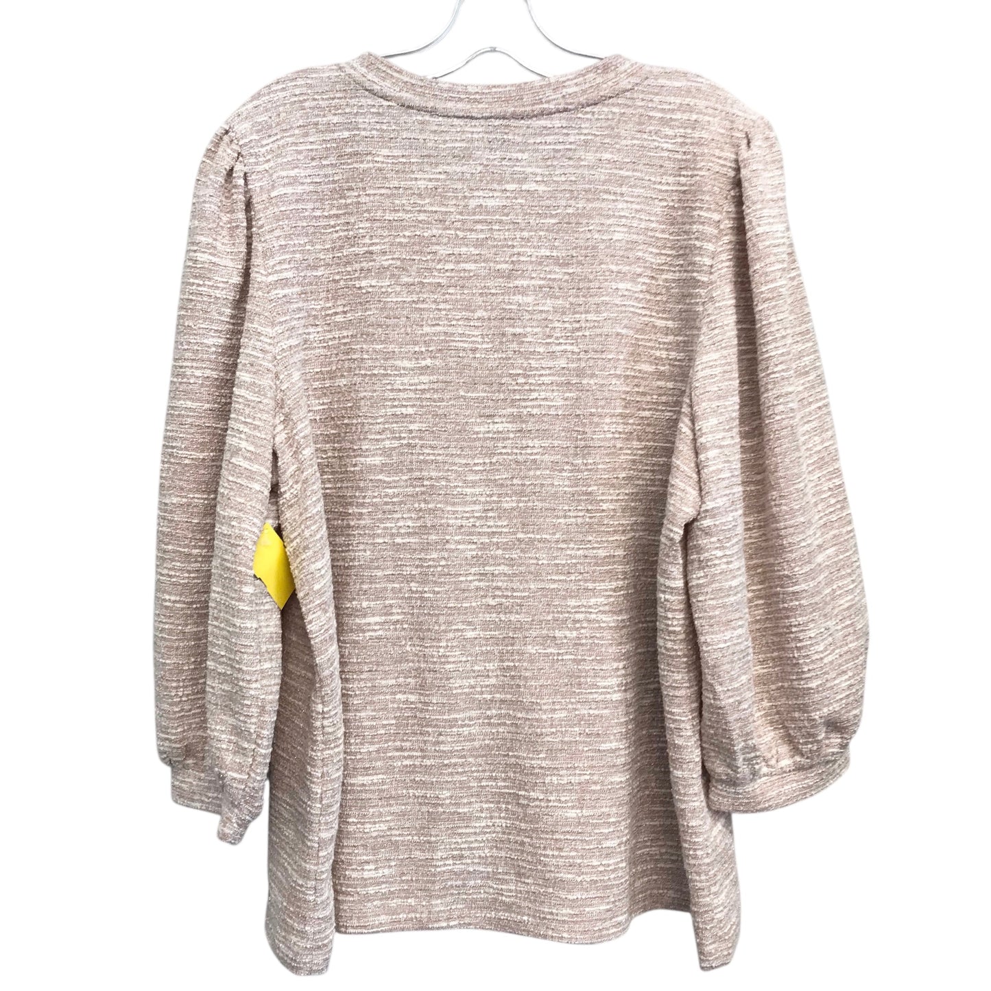 Top Ls By Anne Klein In Beige, Size:Xl