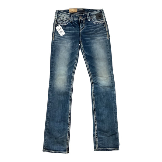 Jeans Straight By Silver In Blue, Size:4