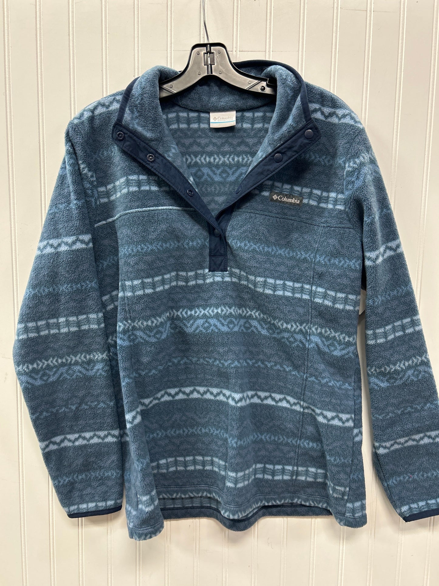 Jacket Fleece By Columbia In Blue, Size:L