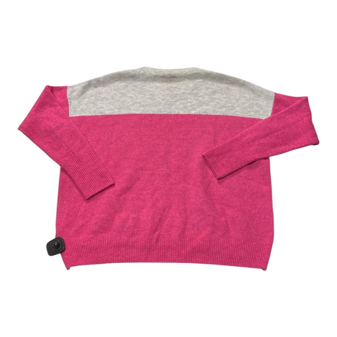 Sweater By Vince Camuto In Grey & Pink, Size:Xs
