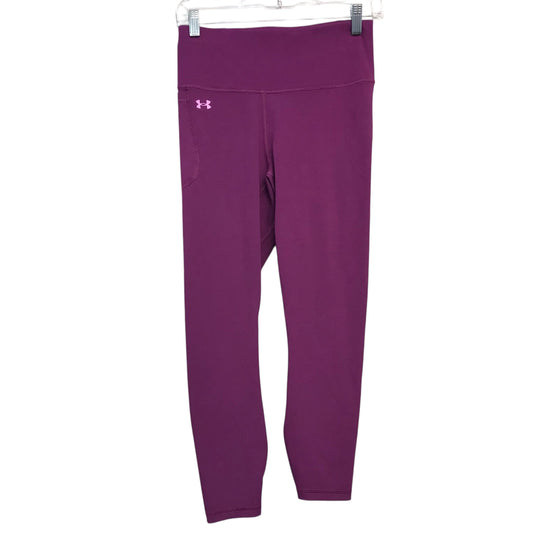 Athletic Leggings By Under Armour In Purple, Size:M