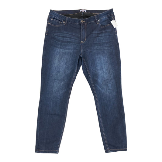 Jeans Skinny By Cmc In Blue Denim, Size:2X