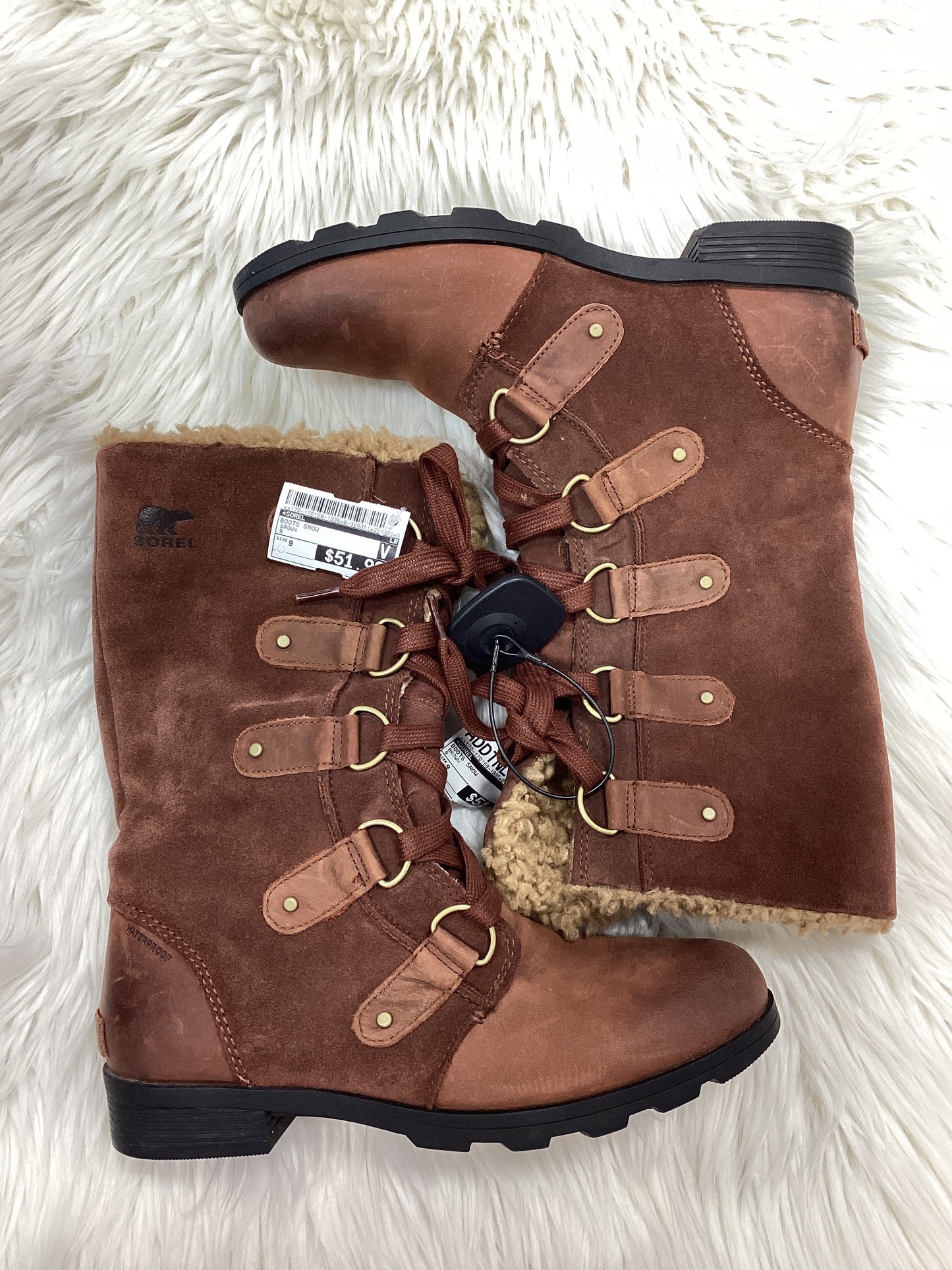 Boots Snow By Sorel In Brown, Size:9