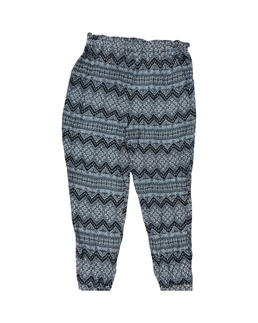 Pants Lounge By Simply Emma In Black & Grey, Size:1X