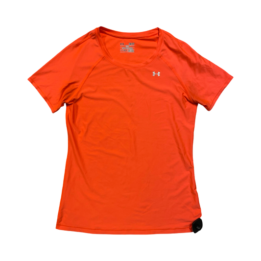 Athletic Top Ss By Under Armour In Orange, Size:S