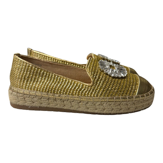 Shoes Flats By International Concepts In Gold & Silver, Size:7.5