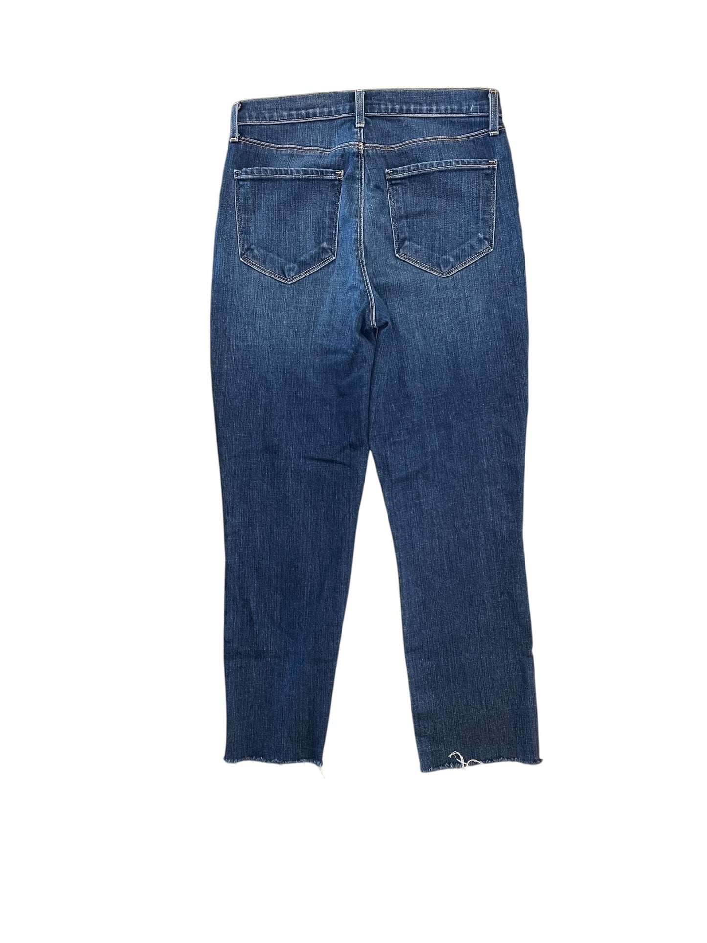 Jeans Straight By L Agence In Blue Denim, Size:6