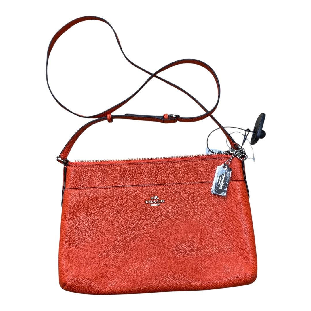 Handbag Designer By Coach In Orange, Size:Medium