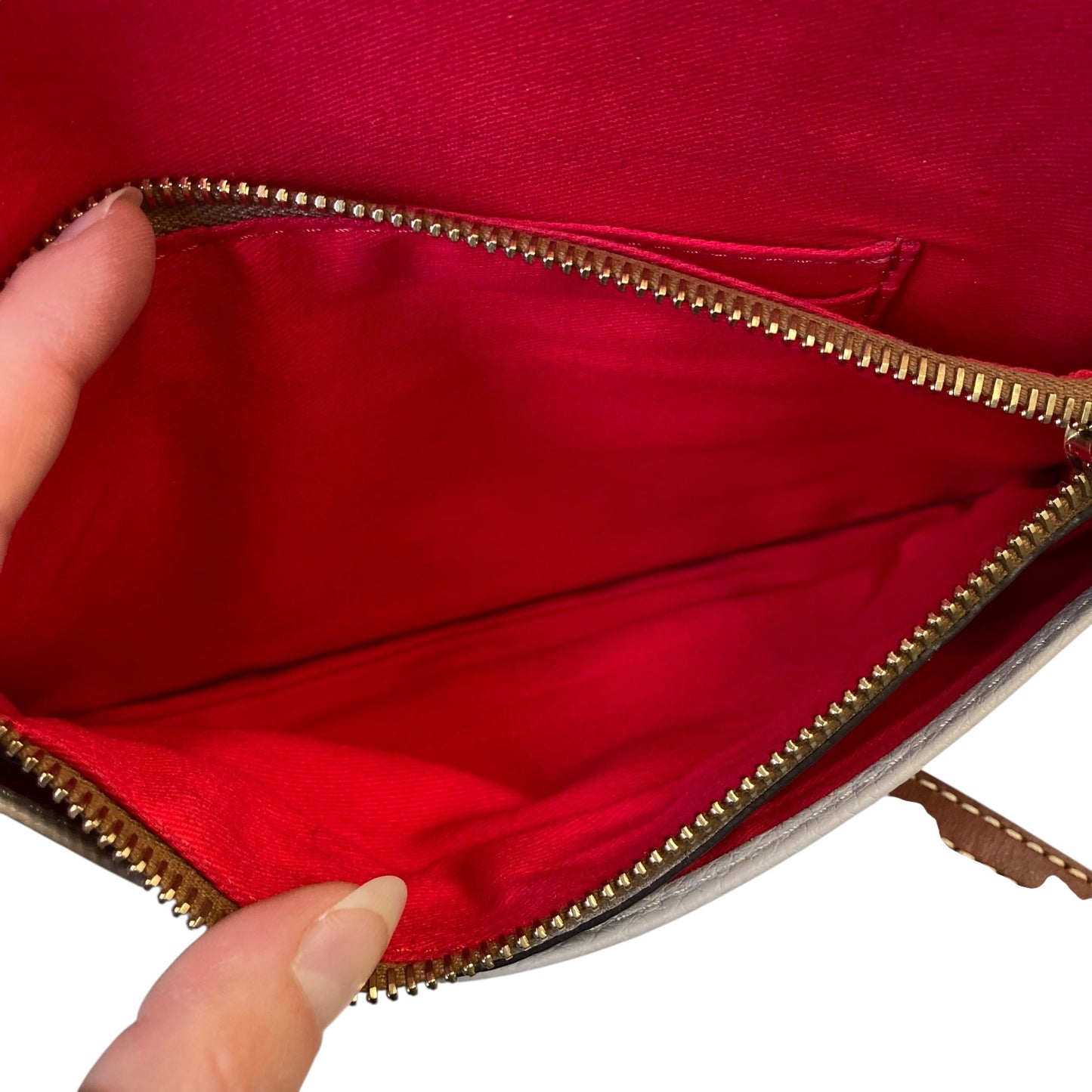 Wristlet Designer By Dooney And Bourke In Beige, Size:Large