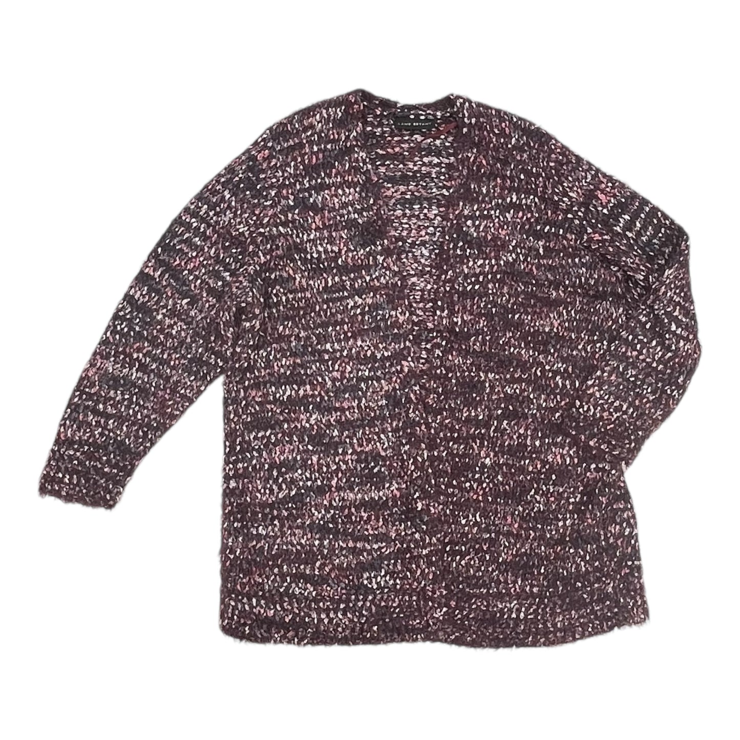 Sweater Cardigan By Lane Bryant In Purple, Size:Xl