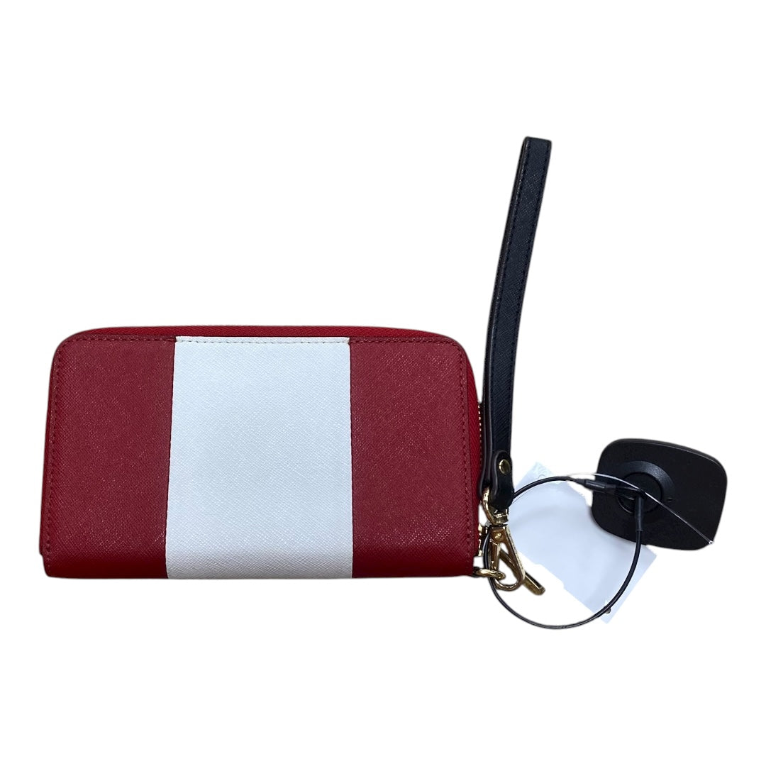 Wallet Designer By Michael Kors In Red & White, Size:Medium