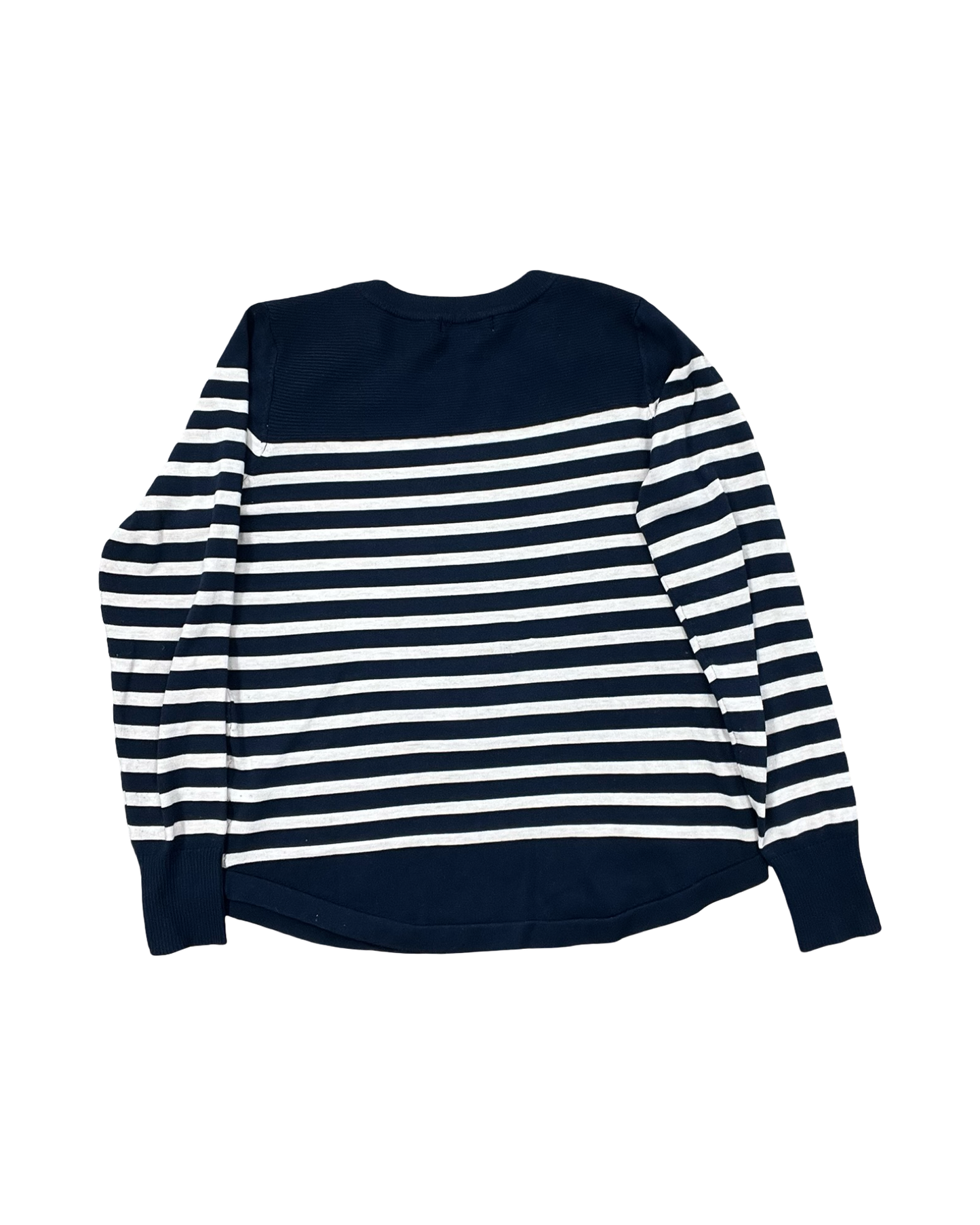 Top Ls By Liz Claiborne In Blue & Cream, Size:M